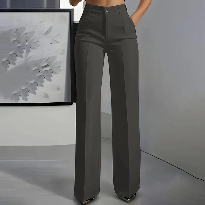 Eddi | Chic high-waisted trousers with a straight and elegant cut