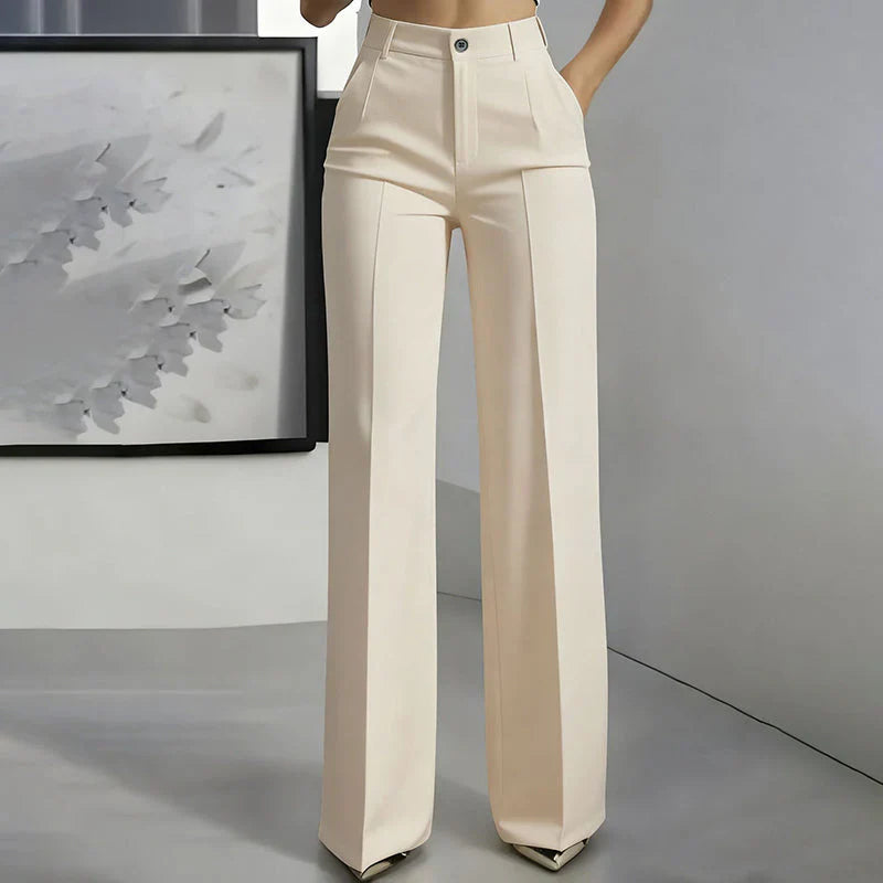 Eddi | Chic high-waisted trousers with a straight and elegant cut