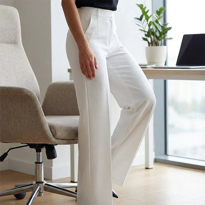 Eddi | Chic high-waisted trousers with a straight and elegant cut
