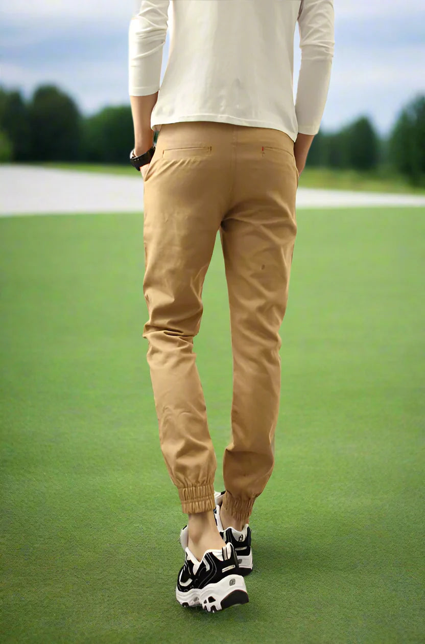 GolfThing Soft Cotton Cuffed Trousers
