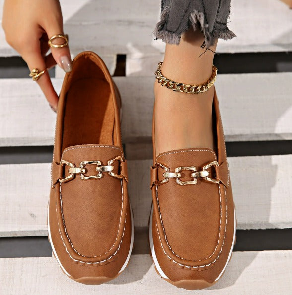 Ella | Orthopaedic Flat Buckle Loafers