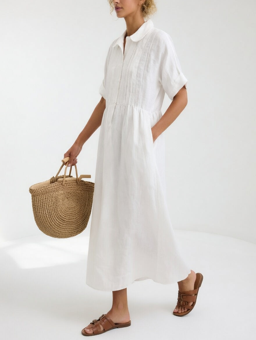 Lysandra™ - Fluid Summer Shirt Dress