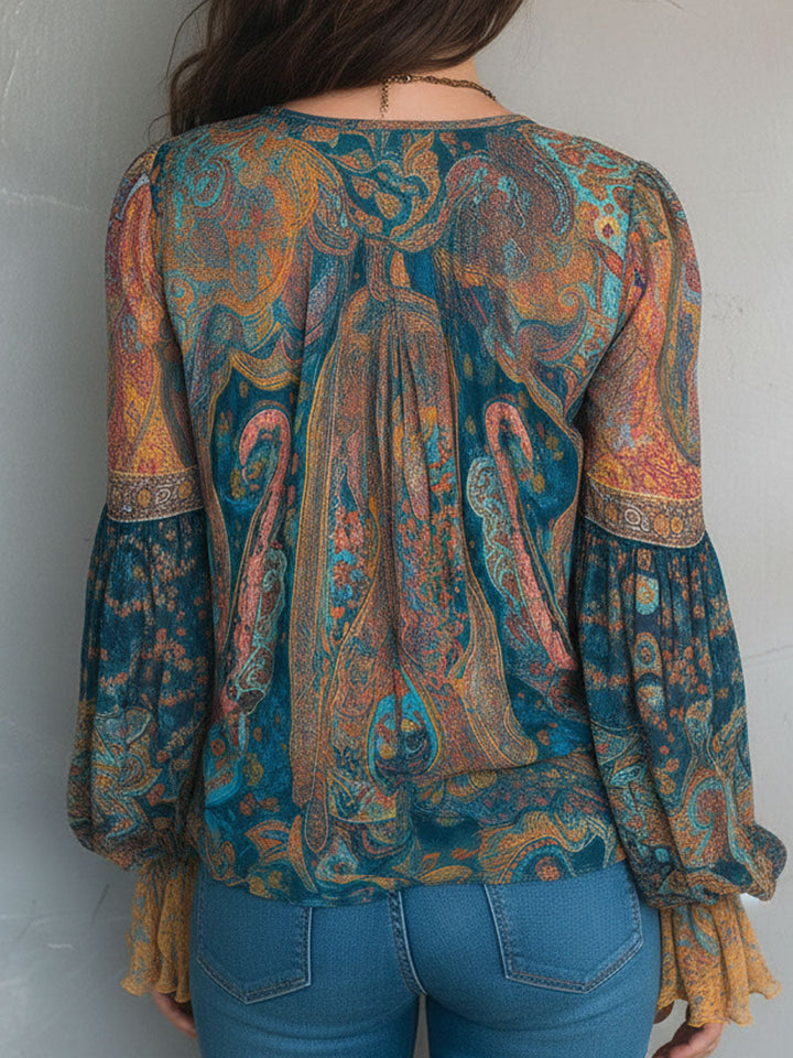 Soleil™ | Paisley Boho Blouse