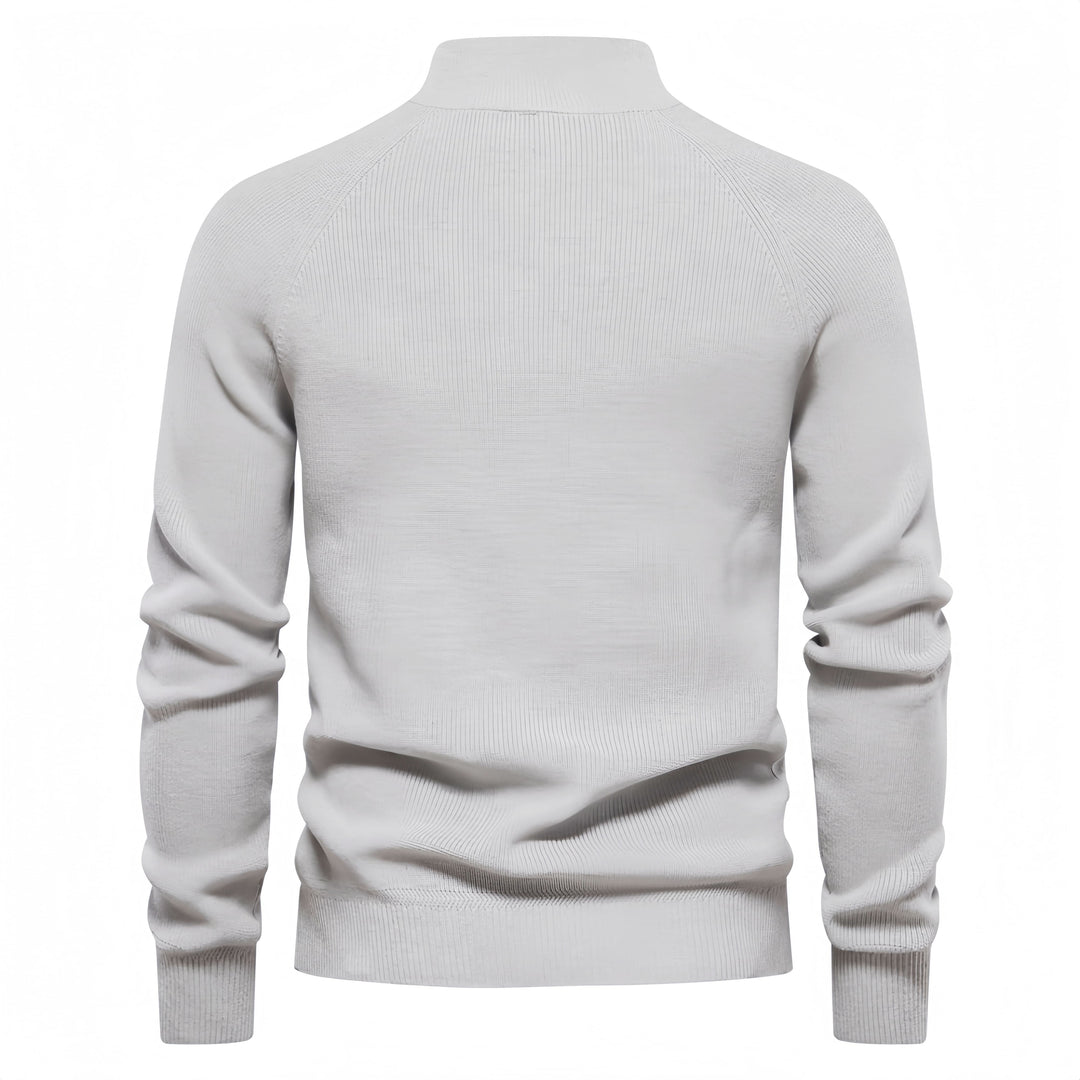 Men’s Solid Colour Quarter Zip Sweater