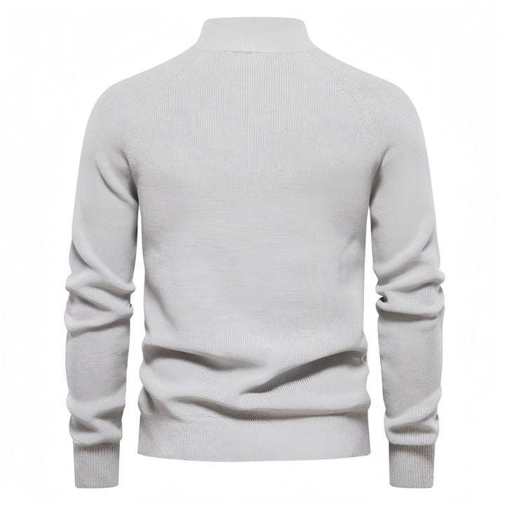 Men’s Solid Colour Quarter Zip Sweater
