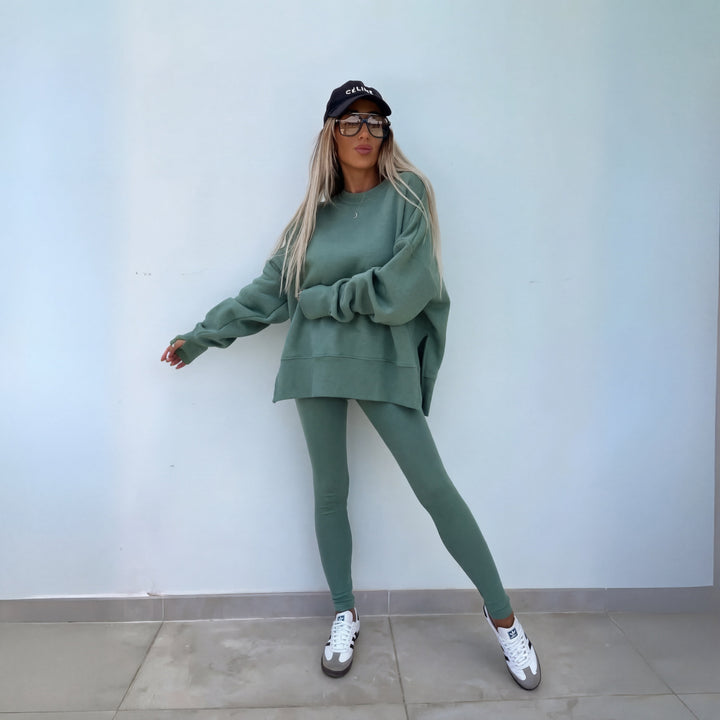 YACHI™ | Casual Long Sleeve Sweatshirt and Pants Set