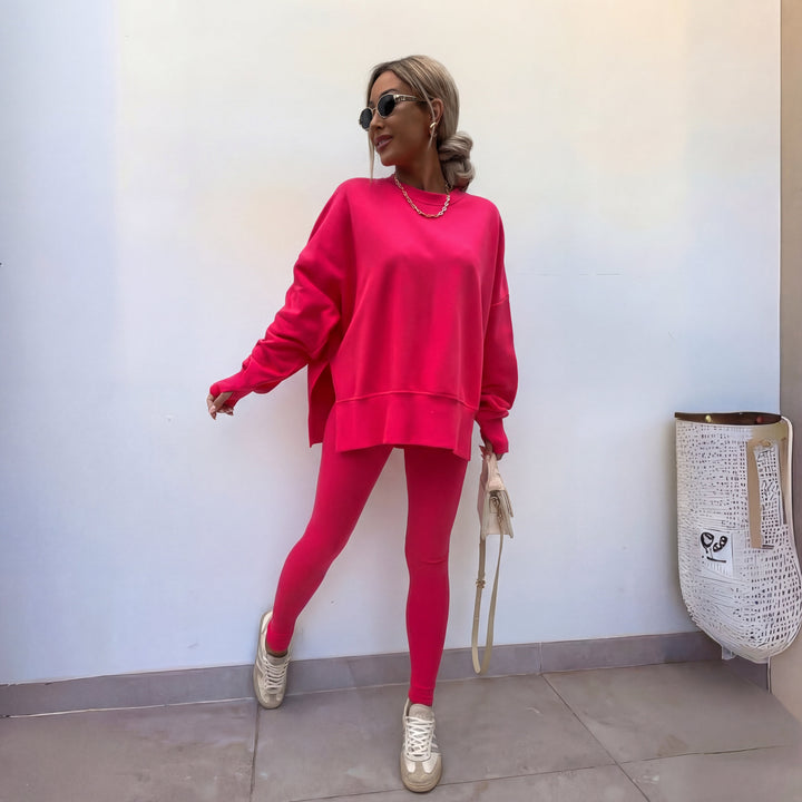 YACHI™ | Casual Long Sleeve Sweatshirt and Pants Set