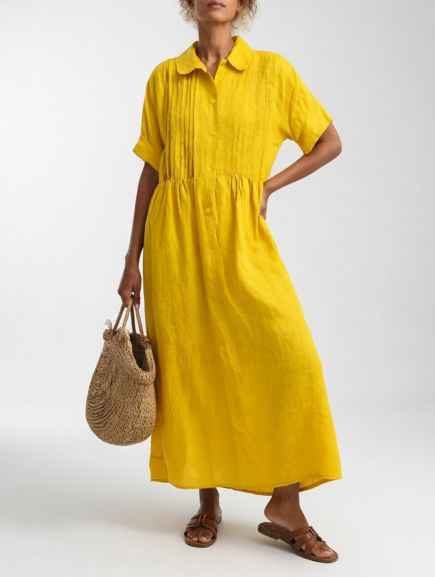 Lysandra™ - Fluid Summer Shirt Dress