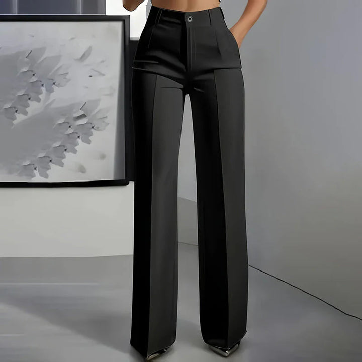 Eddi | Chic high-waisted trousers with a straight and elegant cut