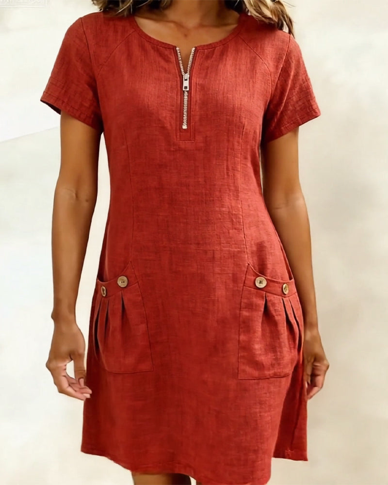 Van Elst Mode® | Dress with Zip Pocket