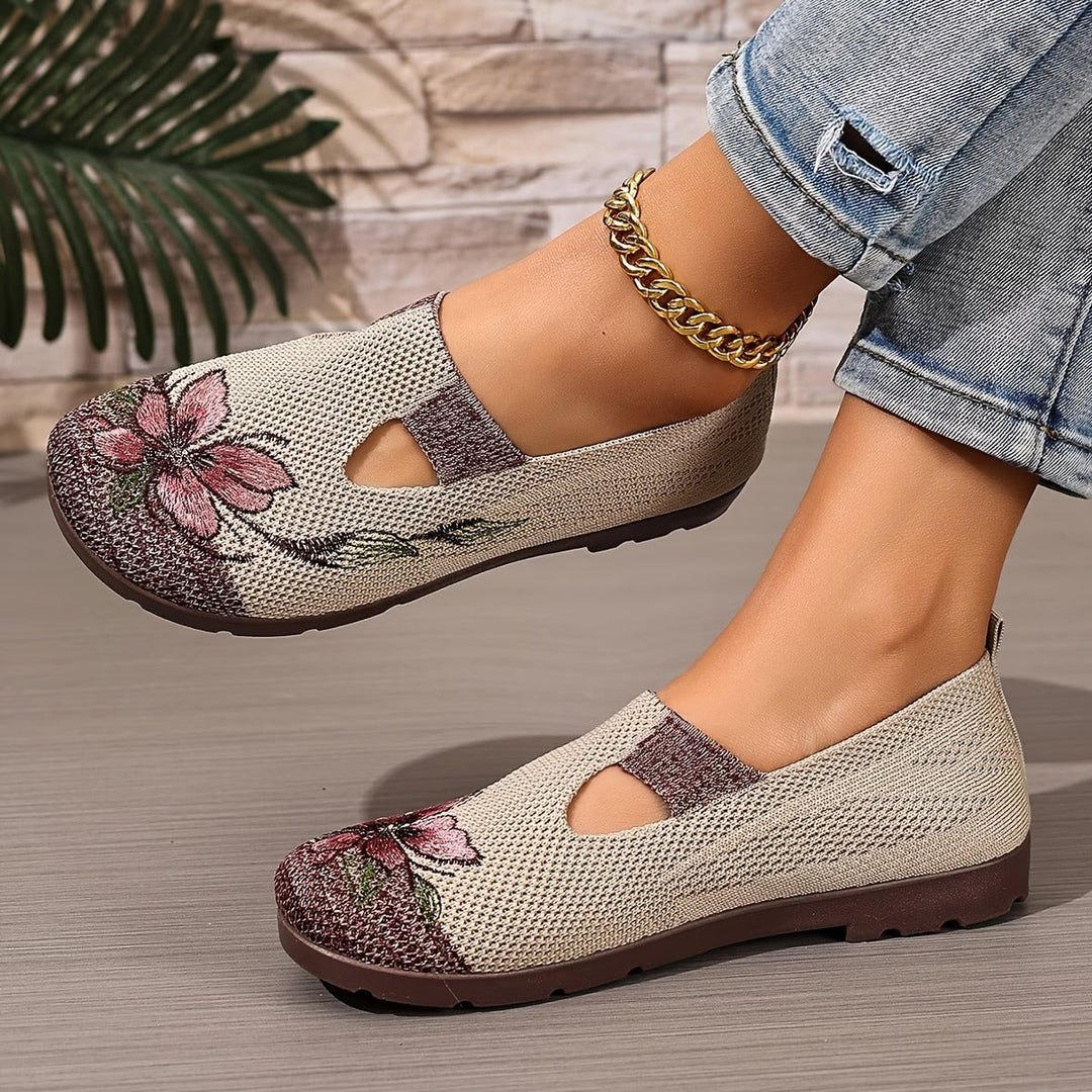 Xara | Floral Slip-On Flats