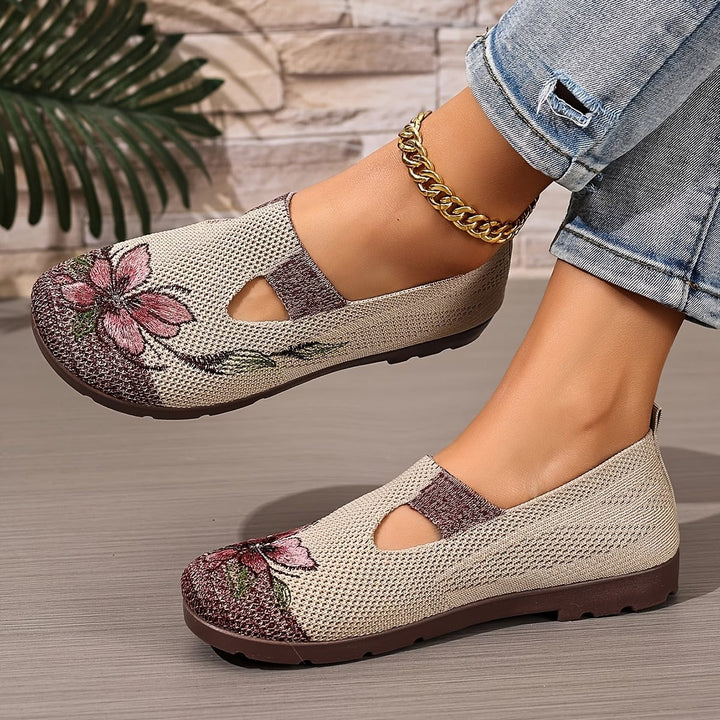 Xara | Floral Slip-On Flats