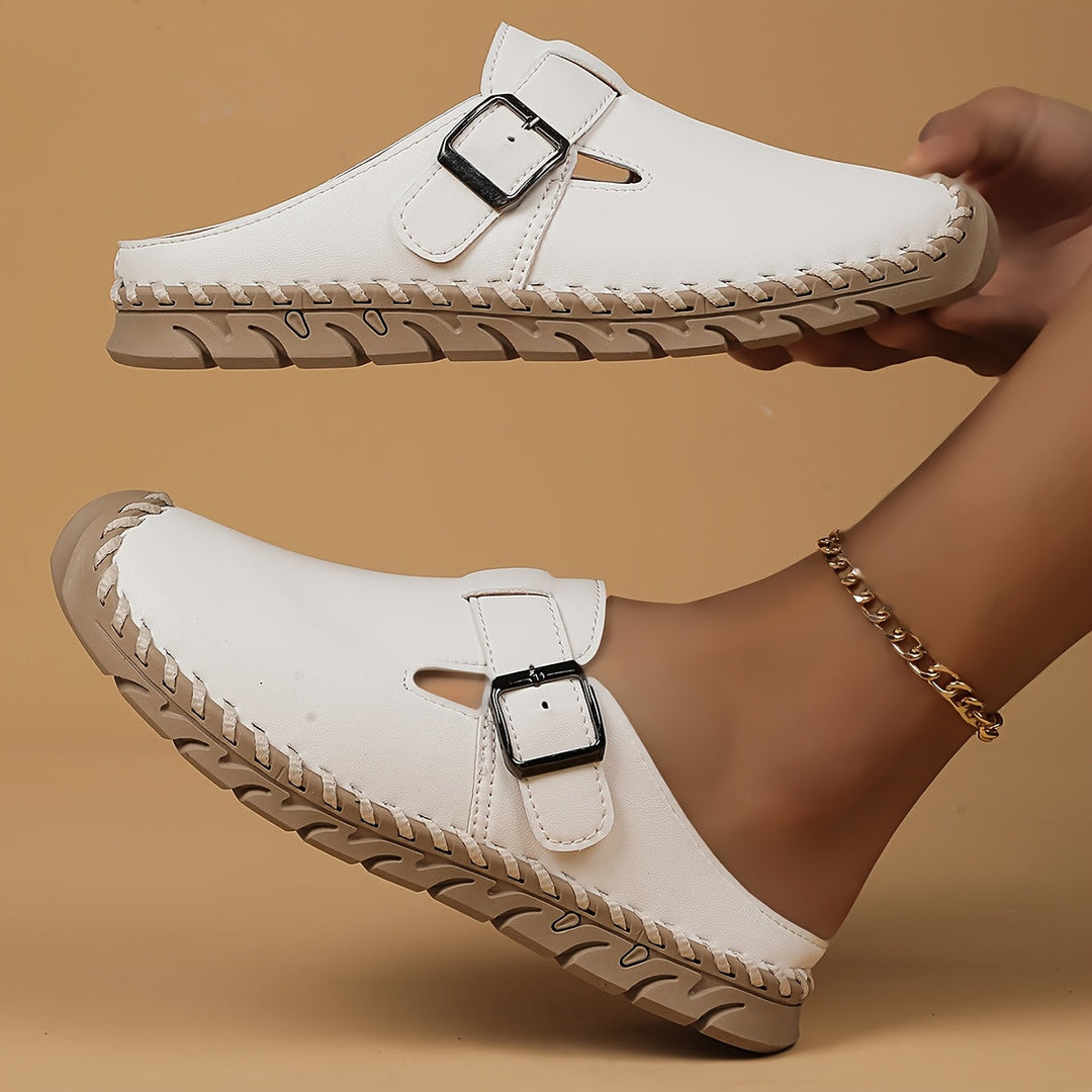 Marly - Comfort Slip-On Sandal with Buckle
