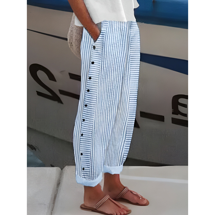 Dagny | Stylish Summer Striped Trousers