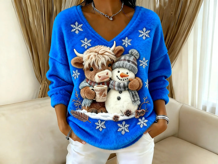 Highland Yeti™ Casual V-Neck Tee