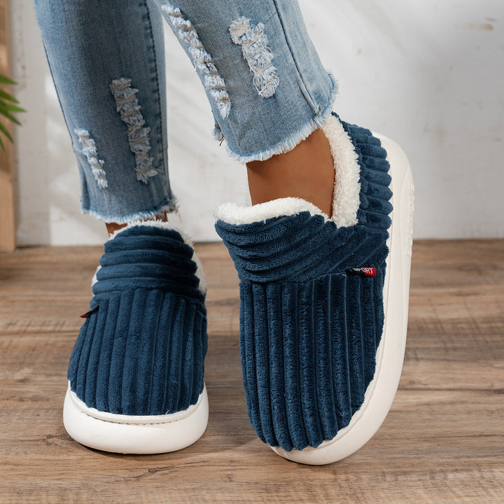 The CozyStep plush slippers