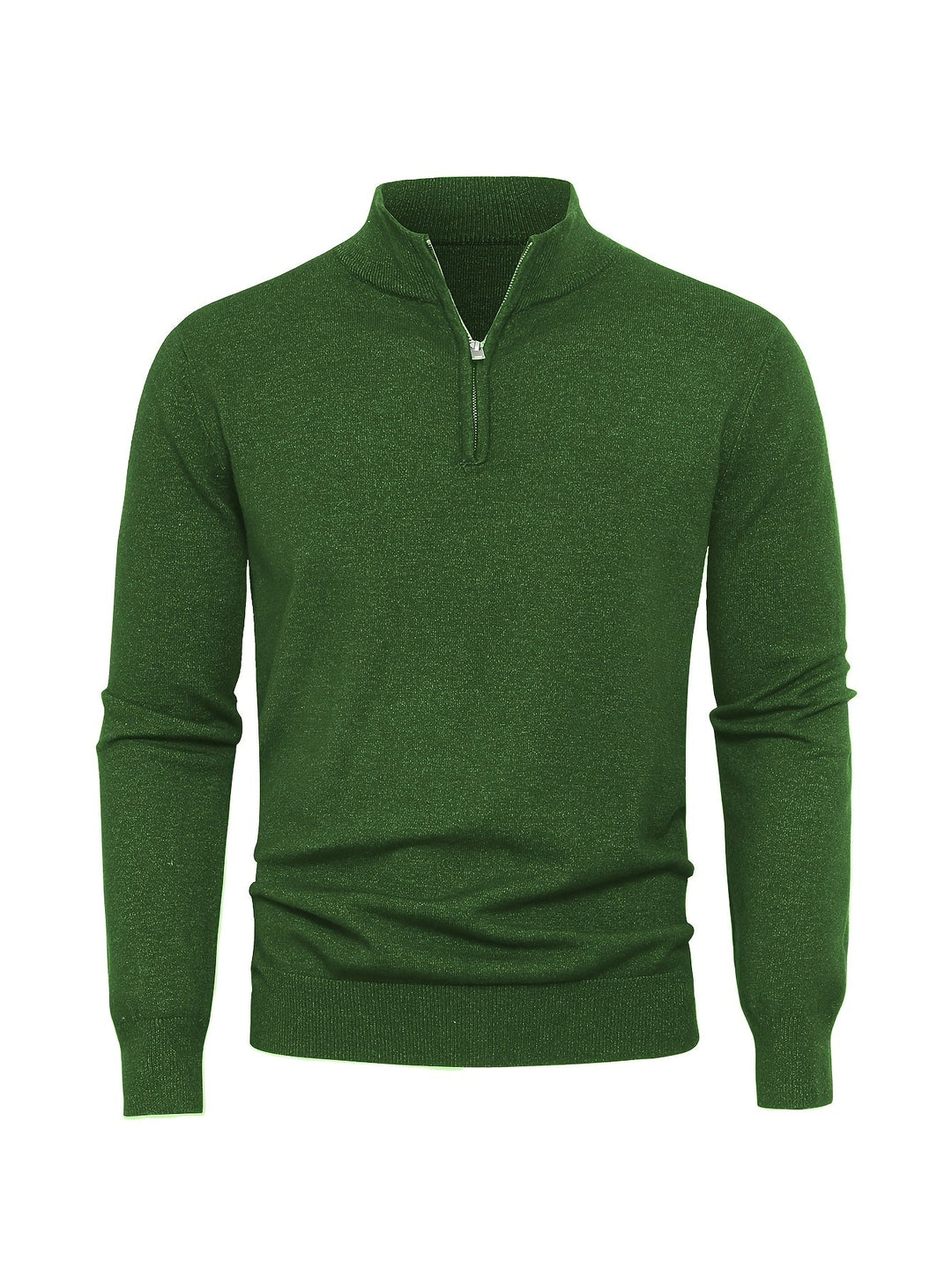 Men's Knitted Jumper with Half Zip