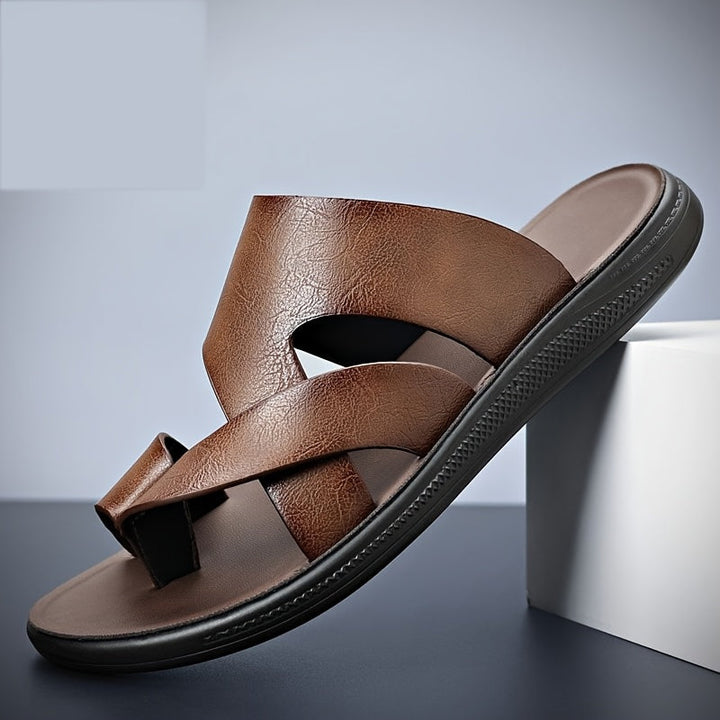 Cosimo | Men's Cross-Strap Leather Sandal