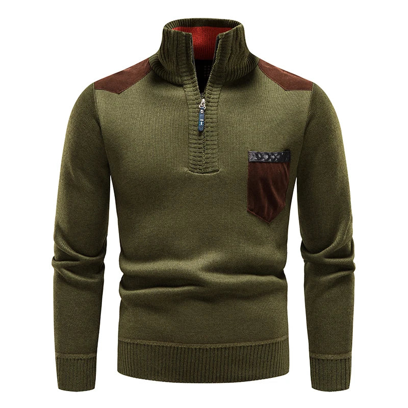 Tom Hollinger | Classic knitting sweater with zip