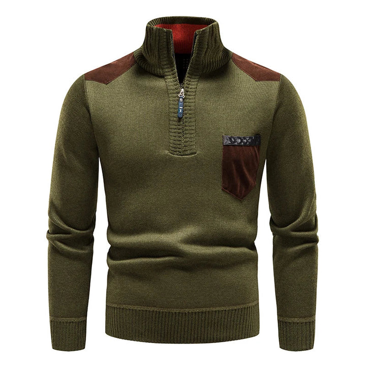 Tom Hollinger | Classic knitting sweater with zip