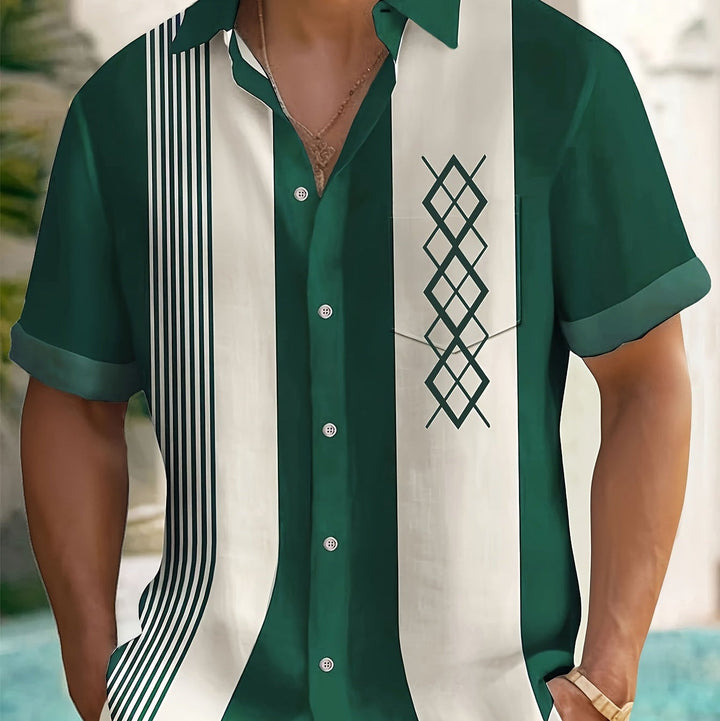Holt | Men's Retro Bowling Short Sleeve Shirt