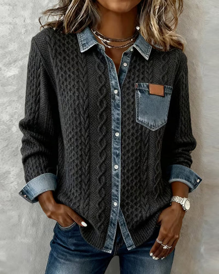 Mila™ | Casual Patchwork Shirt