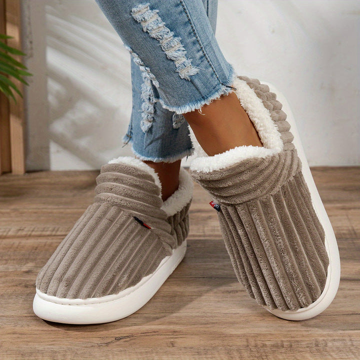 The CozyStep plush slippers