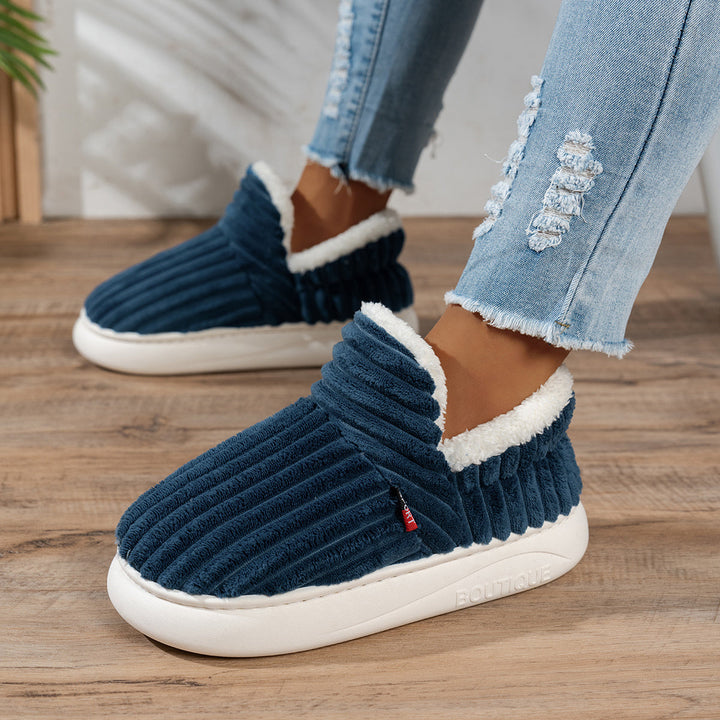 The CozyStep plush slippers