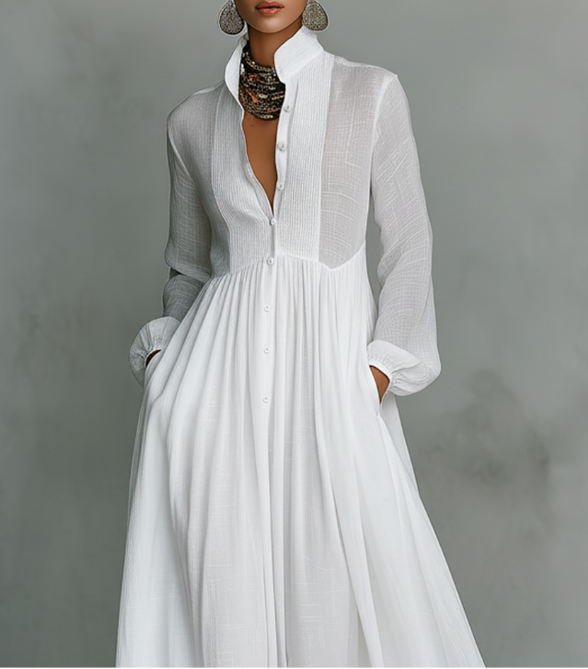 Élisa™ — Refined Minimalist Maxi Dress