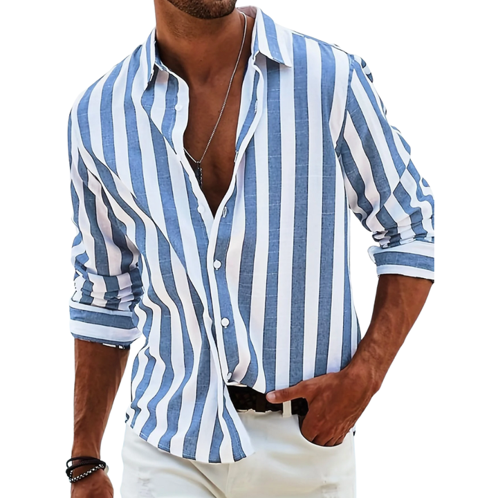 Michael | Riviera Stripe Shirt