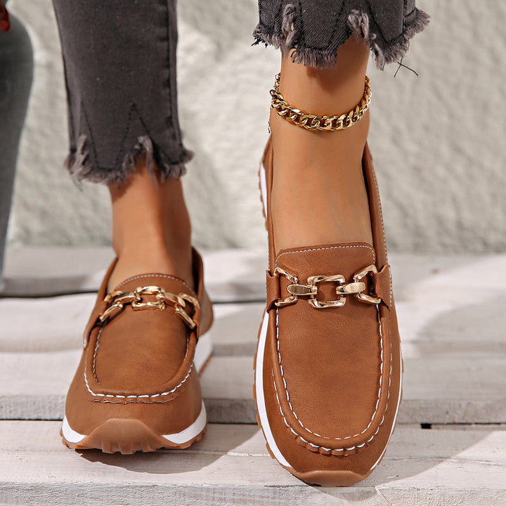 Ella | Orthopaedic Flat Buckle Loafers