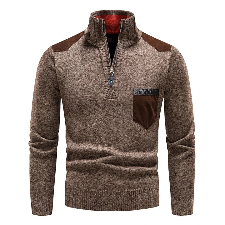 Tom Hollinger | Classic knitting sweater with zip