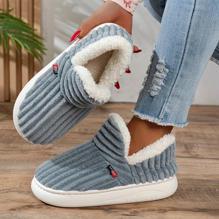 The CozyStep plush slippers