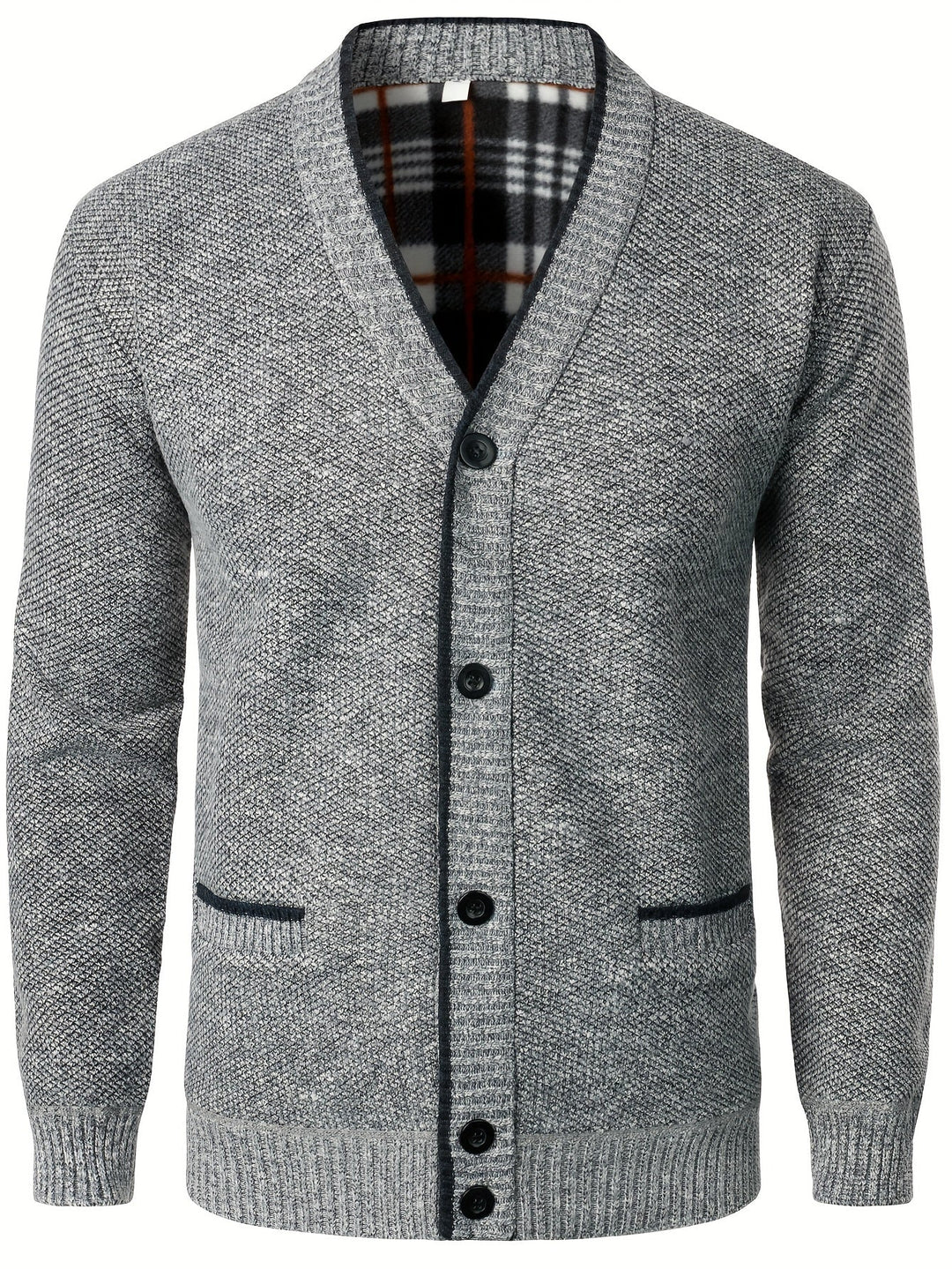 Men's Knitted Cardigan with Buttons