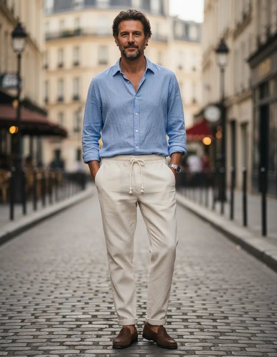 Lago | Elegant Linen Trousers