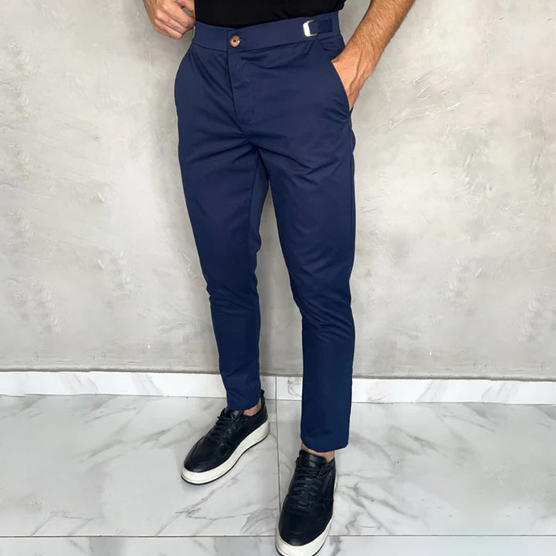 Matan | Classic Stretch Slim Fit Trousers