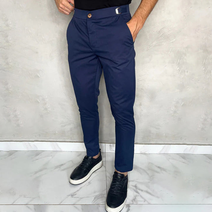 Matan | Classic Stretch Slim Fit Trousers