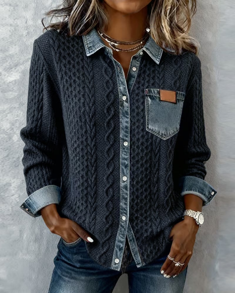 Mila™ | Casual Patchwork Shirt