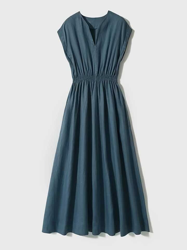 Lina — Elegant and Fluid Linen Blend Dress