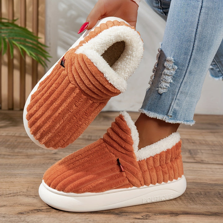 The CozyStep plush slippers