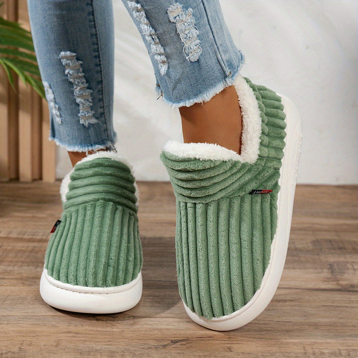 The CozyStep plush slippers