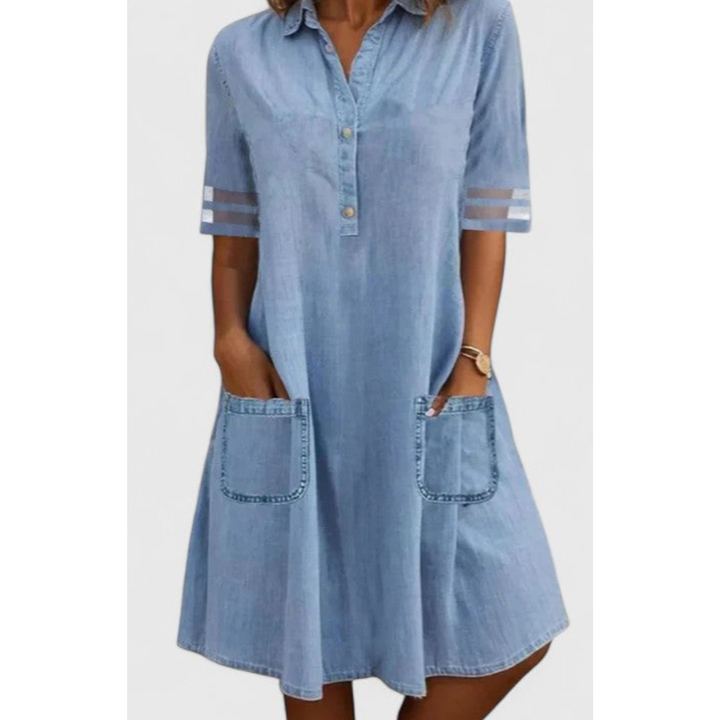 Brittany | Figure-hugging Denim Dress