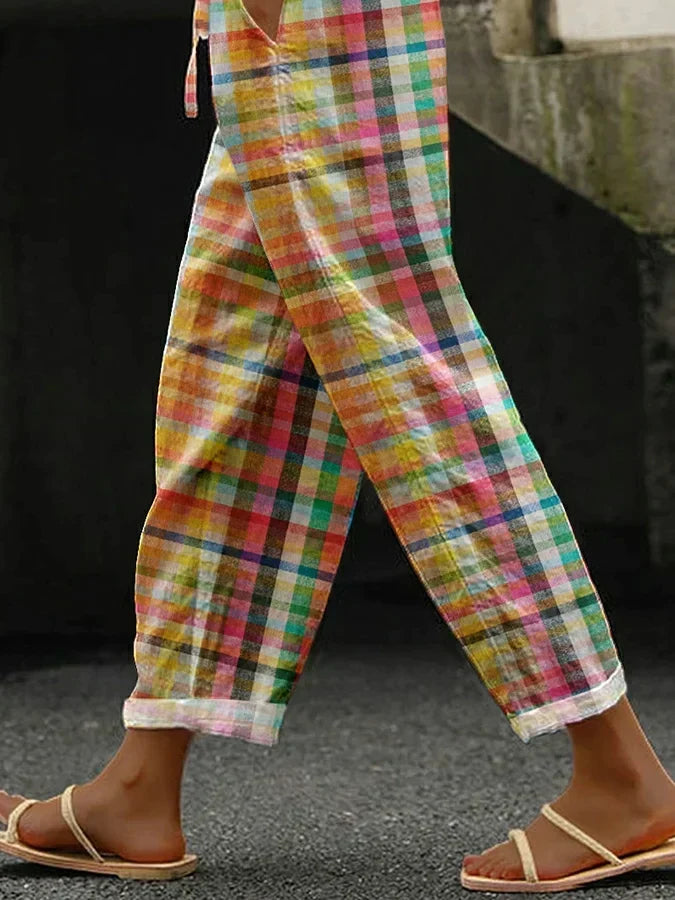 Valerie™ | Comfortable Checkered Trousers