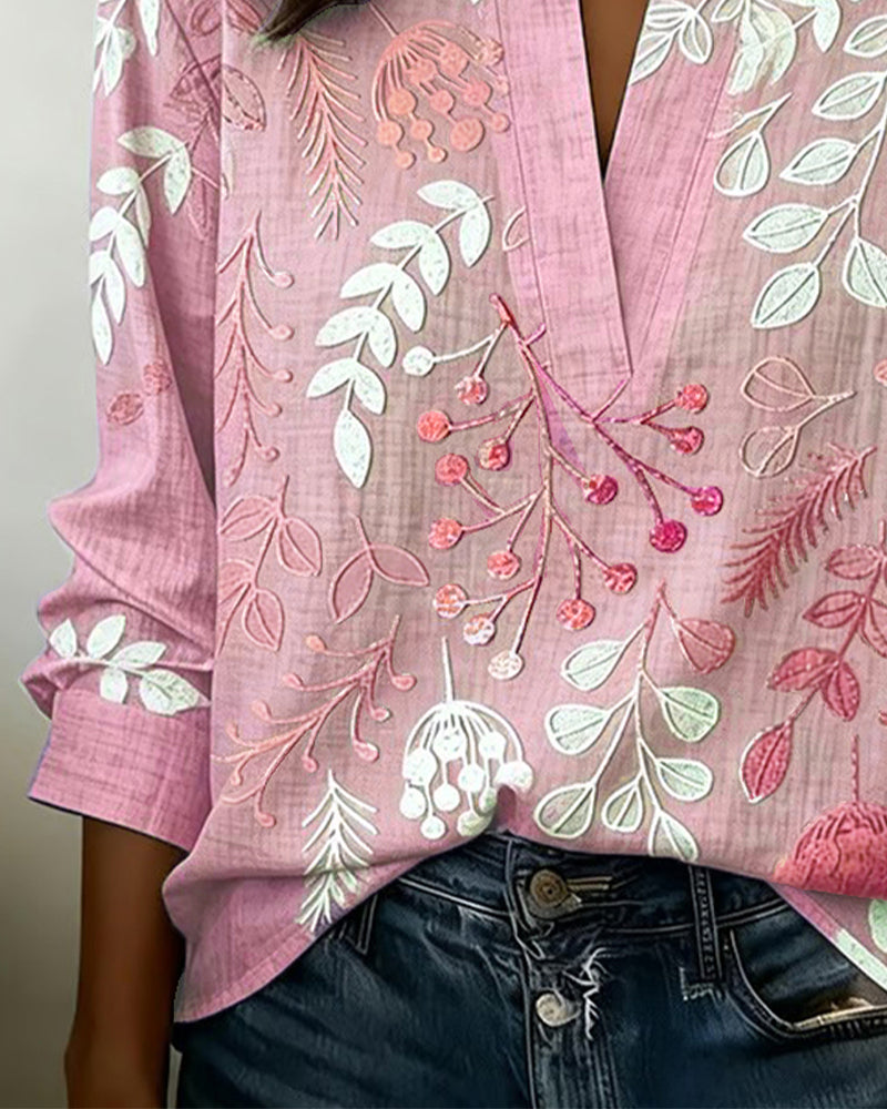 Liliane™ | Botanical Print Blouse