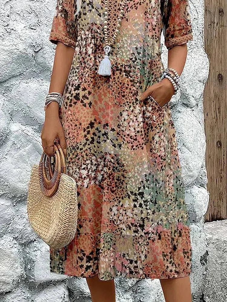 Zara | Vibrant Midi Dress