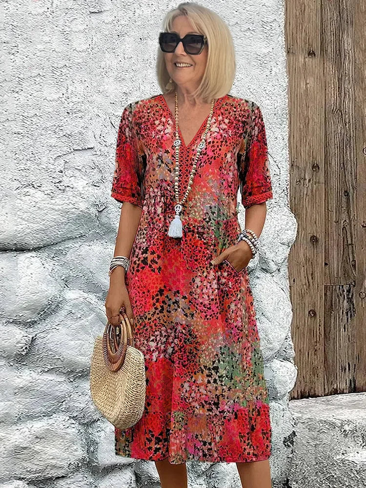 Zara | Vibrant Midi Dress
