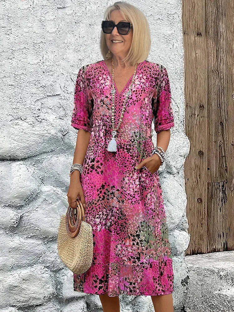 Zara | Vibrant Midi Dress
