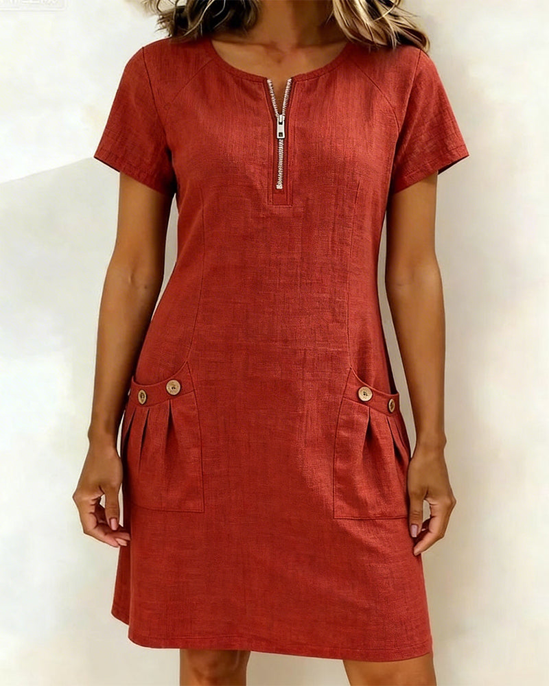 Van Elst Mode® | Dress with Zip Pocket