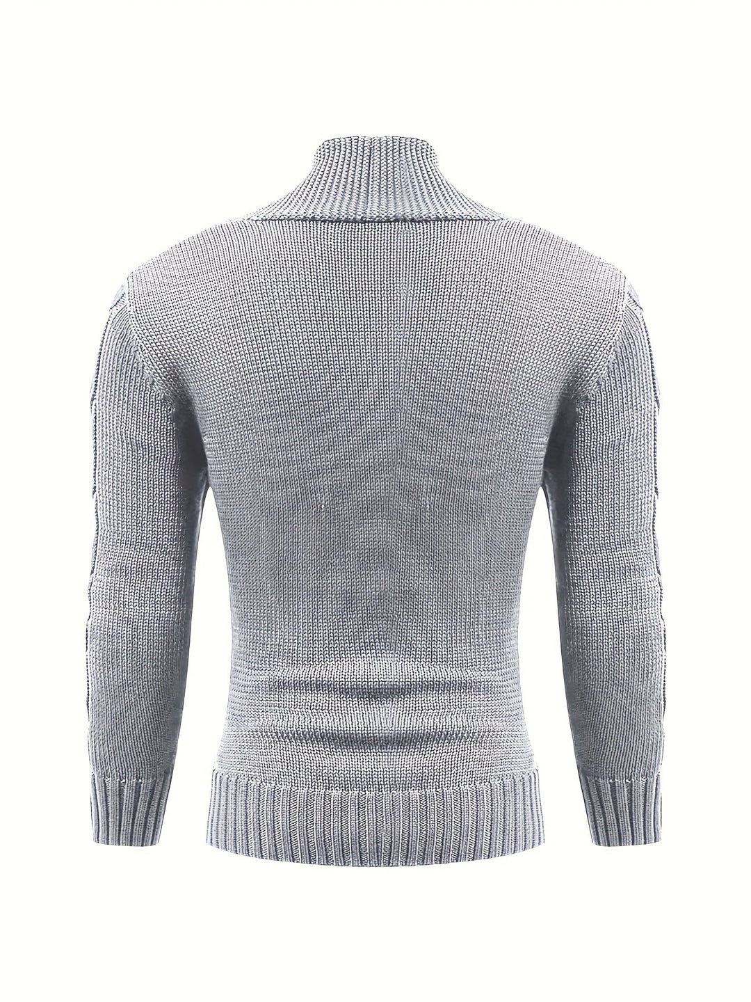 Men's Cable Knit Cardigan with V-Neck