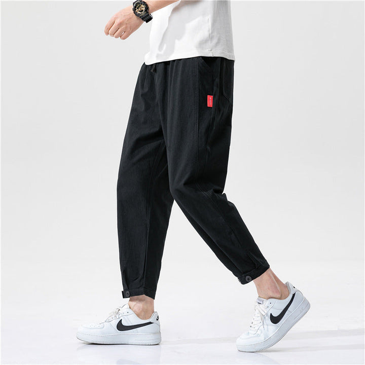 Theo | Slim Fit Cotton Trousers